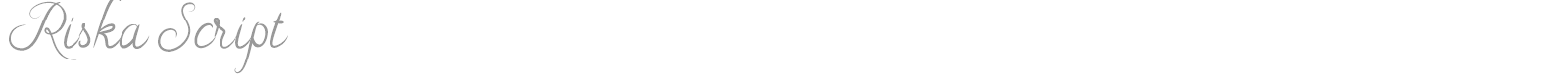 Riska Script font preview